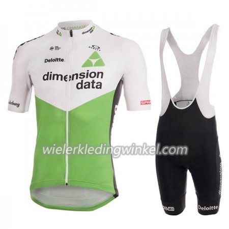 Set Fietsshirt + Korte Koersbroek 2018 Dimension Data N001